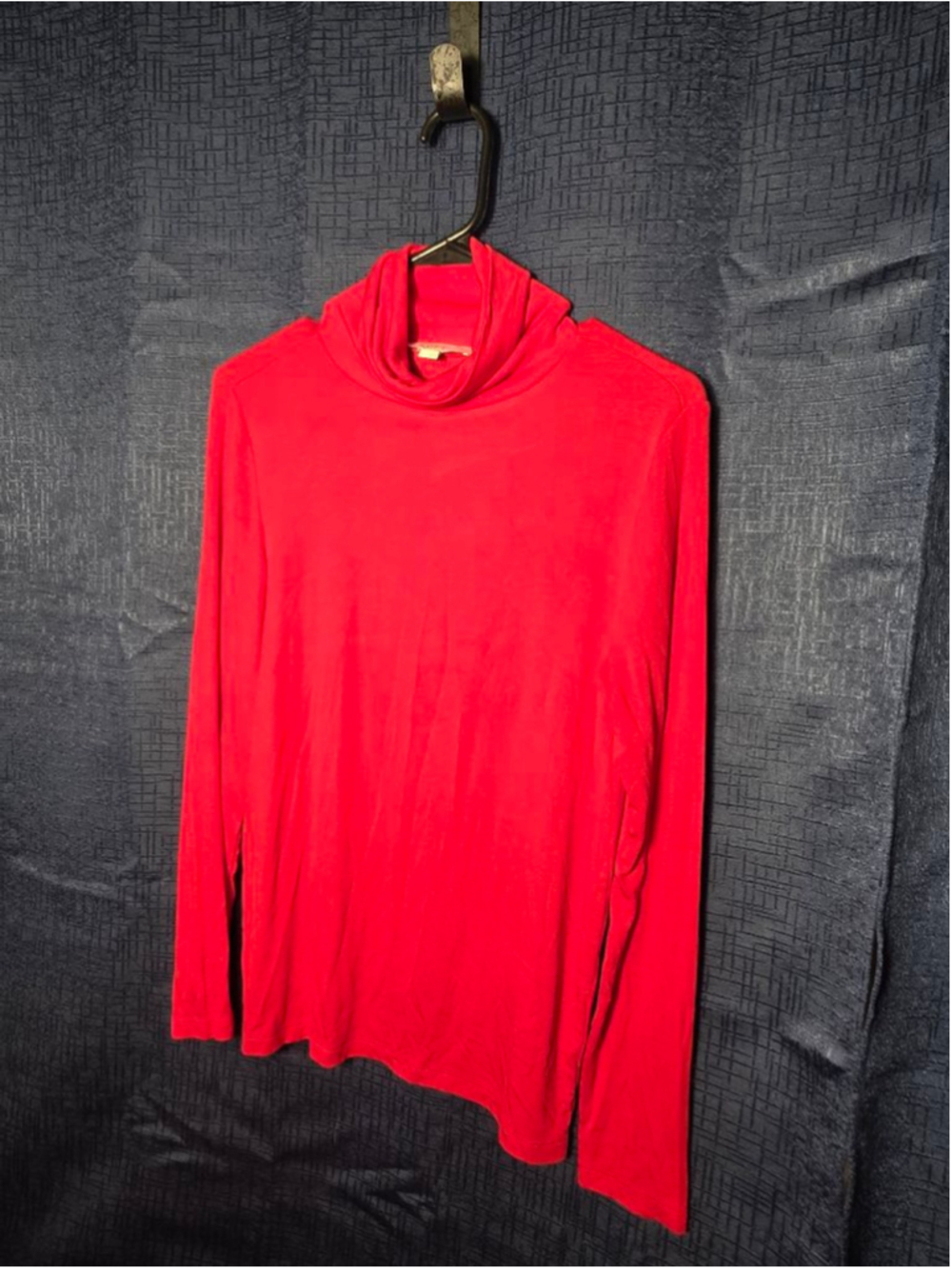 Women's LOFT Red Cowl Neck Sweater L